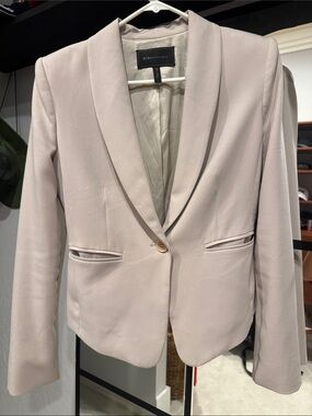 BCBGMaxAzria Blazer Jacket in Gray/Bone Color